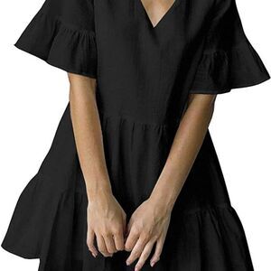 NWT XS Fancyinn Cute Black Shift Dress